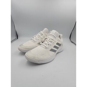 Size 12.5 - Adidas Novaflight White Silver Metallic Volleyball Sneakers Women's